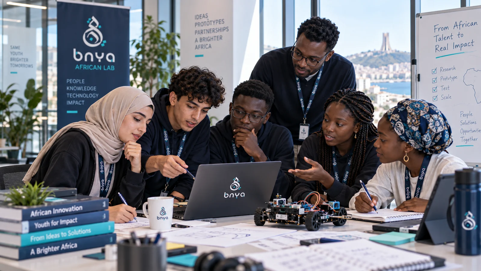 Équipe de jeunes échangeant autour d’un projet